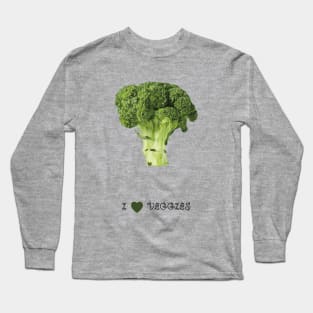 Broccoli - I love veggies Long Sleeve T-Shirt